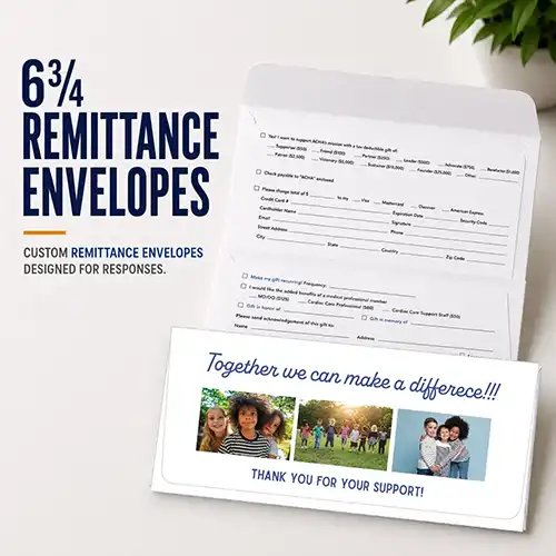 6¾ Remittance Envelope with Extended Flap