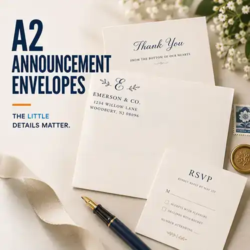 A2 announcement envelope